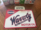 Waverly All Pennsylvania Motor Oil Licensed Dealer Gas Oil Porcelain Sign