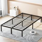 Full Size Metal Bed Frame Queen King Sturdy Metal Steel Slat Support Bedstead