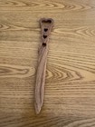 Vintage Carved Wood Letter Opener Desk Gift Heart Handle And Three Heart Cutouts