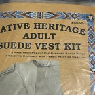 Native Heritage Suede Vest Kit Adult Size Large New In Bag Tan
