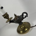 Vintage Brass Electric Genie Table Desk Lamp - Rare 1970   s