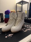Jackson Freestyle 2190 White Figure Skates Size 8 R  boots Only    