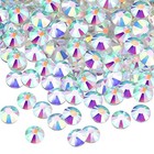1440 Pack Crystal Flat Back Rhinestone Round Diamante Gems  4 Mm ss16 Clear Ab