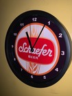 Schaefer Beer Man Cave Bar Advertising Clock Sign