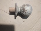 Antique Chippy Paint Victorian Wood Ball Newel Post Porch Finial Exterior Cap