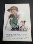 Original  Art Print C 1920   s Jg Scott Children Art Comical Baseball Boy