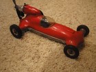 Vintage Cox Thimble Drome Gas Powered Prop Rod  Red W Aluminum Frame Tether Car