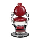 Franklin Vintage Barber Chair Reclining Heavy Duty Barber Chair  Crimson white