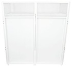 Rockville Rockbooth White Event Booth Dj Facade built In Table travel Bag scrims
