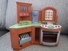 Fisher Price Loving Family Dollhouse 1999 Furniture Lot Bathroom Kitchen Laundry