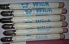 Old School Advertisement Bullet Pencils