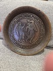 Vintage Persian Engraved Copper Hanging Plate Copper Decor 11 5 