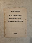 Vintage Massey Ferguson 86 Semi Mounted Moldboard Plow Assembly Instructions 