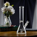 10 Inch Heavy Glass Bong Water Pipe Smoking Bong Beaker   14mm Bowl Hookah Usa