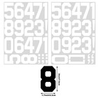 3 Inch 3sets 1-10 Number Iron On Heat Transfer Fabric Vinyl Diy For Sport Jersey