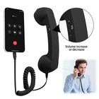 Retro Phone Handset  Usb-c Wired Handsets Style Landline Handle Receiver Black