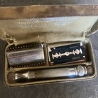 Gillette 1918 Us Army Wwi Military Khaki Safety Razor Set   Case E501665