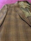 Vintage 1950s Mens  Plaid Blazer Suit Jacket Size 44