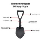 Black Military Style Tri-fold Shovel Survival Camping Scouting Entrenching Spade