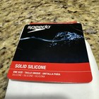 Speedo Solid Silicone Swim Cap White One Size  fits Open Package See Pictures