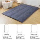 100  Washed Cotton Futon Cover For Japanese Futon Floor Mattress With Zipper    