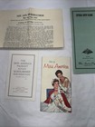 Vintage Miss America Pageant Entry Form 1956 Brochures