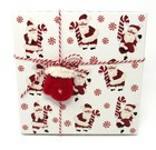 Punch Studio Keepsake Square Christmas Box Santa Cane 29713 7 75 X 7 75 X 4 5 