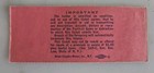 1958 Giants Vs Eagles Football Game Ticket Stub At Yankee Stadium Original
