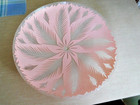 Vintage Pink Palm Atomic Glass Ceiling Light Shade Mid Century 14 5   Free Ship 