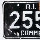 1966 1967 Rhode Island License Plate     free         Ri Repeating   Palindrome 25552