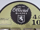 Rare Vtg Official Razor Blade Store Counter Display Full Twenty Packs Of Four