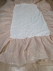Pottery Barn Kids Shimmer Tulle Crib Skirt Nursery Blush Pink Nwot 