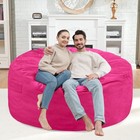 4ft Bean Bag Chair Large Bean Bag Chairs W  Memory Foam Filled Fluffy Beanbag