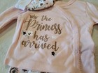 Nwt Gerber Organic Cotton 3pc Take Me Home Set Princess 0-3 Mo Pink Floral