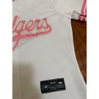 Mlb Los Angeles Dodgers Jersey Womens Small White Pink Baseball Jersey