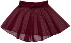 Ballet Dance Skirt - Stretch Mesh - Custom Design - Burgundy -child Mediuim- Nwt
