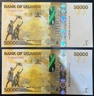Uganda 50000 Shillings 2024 Unc Banknote