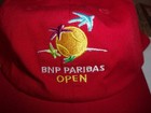 Bnp Paribas Open  indian Wells  Pro Tennis Tournament Red Baseball Hat New