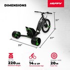 Huffy Green Machine Drift Trike 250w 36v Electric Kart  Ages 14   Black green