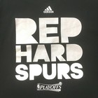 Adidas T-shirt Adult Large Black White Printed Spelled Out Nba Playoffs