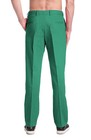 Concitor Brand Men s Emerald Green Dress Pants Cotton Flat Front Mens Trousers