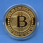 Anonymous Bitcoin 1oz Silver Proof Guardian 24k Gold Finish Limited Edition  81