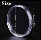 60p Clear Plastic Coin Capsules  Silver Dollar Coin Holder  40mm Silver Coin Sto