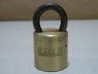 Vintage Eagle Lock Co Round Brass Barrel Padlock 2 Original Terryville  Keys