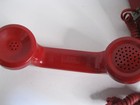 Push Button Retro  Red Corded Phone Desk Telephone Itt Vintage Desktop