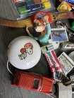 Vintage Estate Junk Drawer Lot Watches Snoopy Yo-yo Toys Spoon Padlock