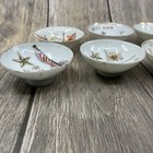 Lot Of 9 Vtg 1940s Ww2 Imperial Japanese Military Sake Cups Hand Painted Japan