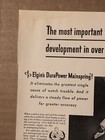 1947 Elgin Watch Co Vtg 1940s 40s Print Ad Durapower Mainspring Greater Accuracy