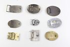 Lot Of 9 Vintage Mixed Belt Buckles