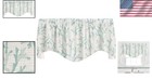 Coastal Turquoise Valance - Soft Cotton  53x18 For Bedrooms And Living Rooms